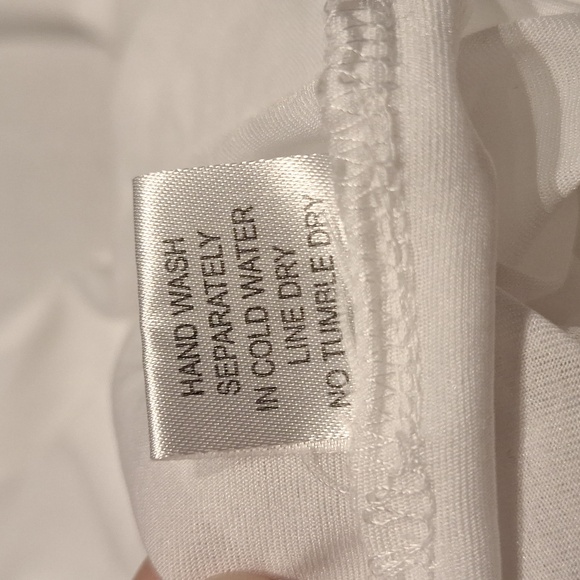 CC Chic Collection Beach Dress White With Blue Embroidery Mini Length Size XL - Picture 10 of 10